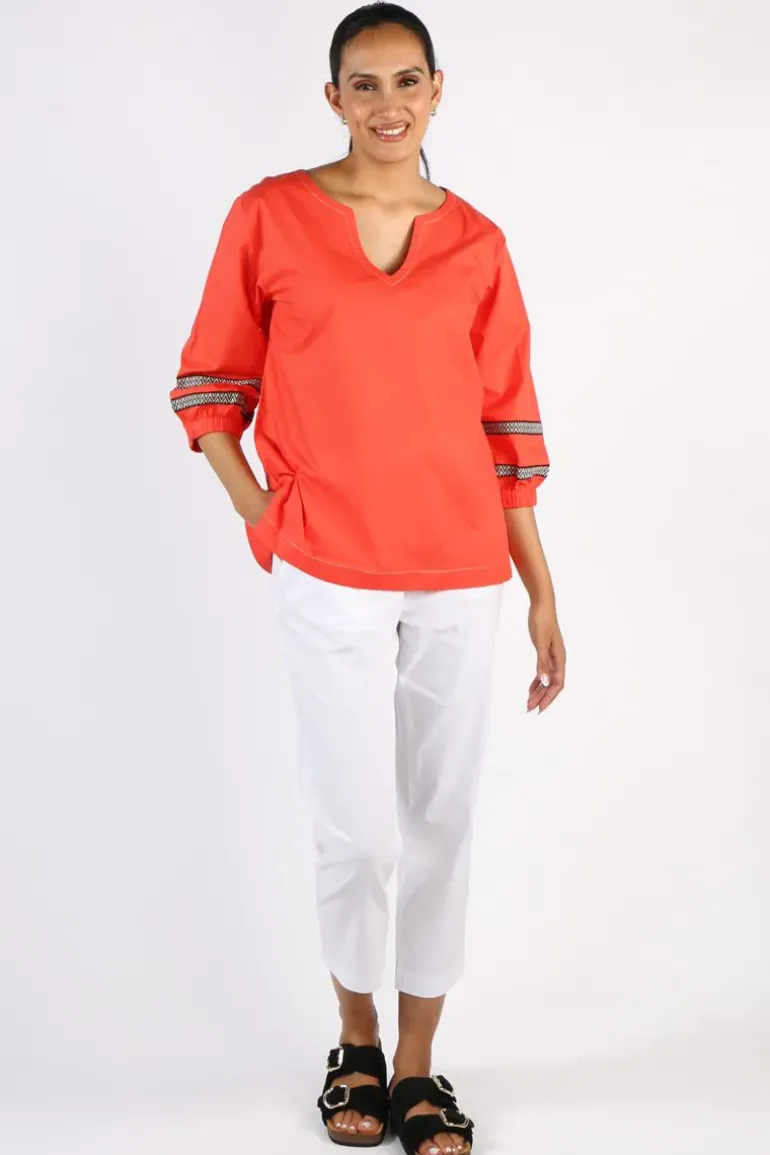 Bagruu Elena Top In Poppy