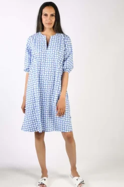 Bagruu Elka Print Dress In Ensign