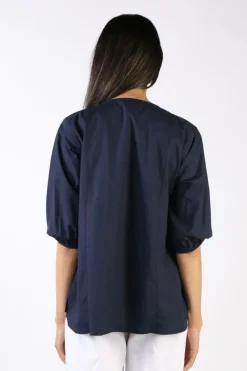 Bagruu Elka Top In Navy