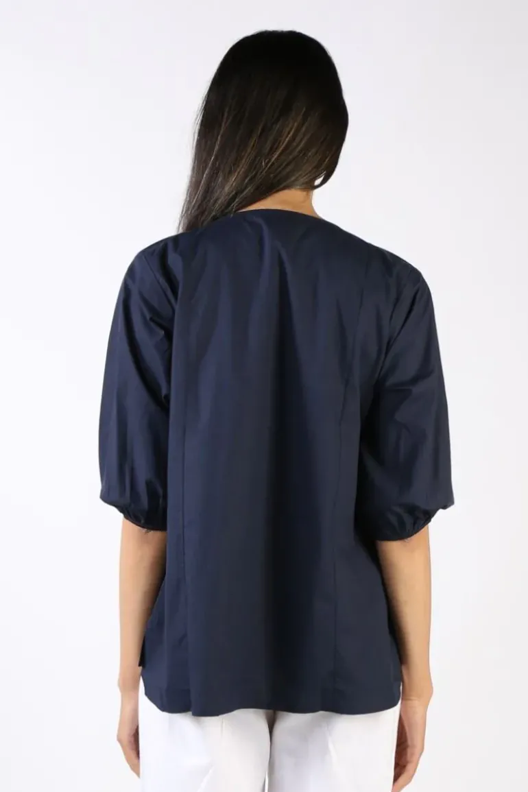 Bagruu Elka Top In Navy