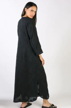 Bagruu Helena Embroidered Dress In Black