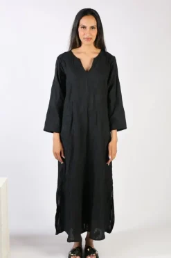 Bagruu Helena Embroidered Dress In Black