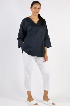 Bagruu Jenna Top In Navy