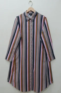 Bagruu Jerry Dress In Bold Stripe