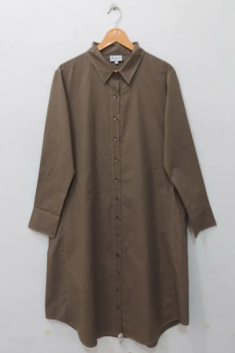 Bagruu Jerry Dress In Olive