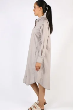 Bagruu Jerry Dress In Stone