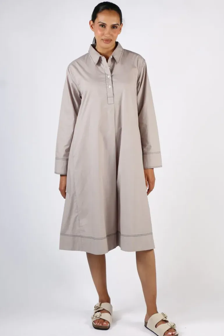 Bagruu Mada Dress In Stone