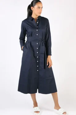 Bagruu Mala Dress In Navy