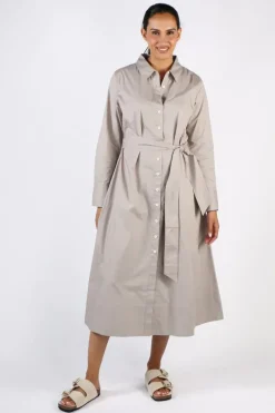Bagruu Mala Dress In Stone