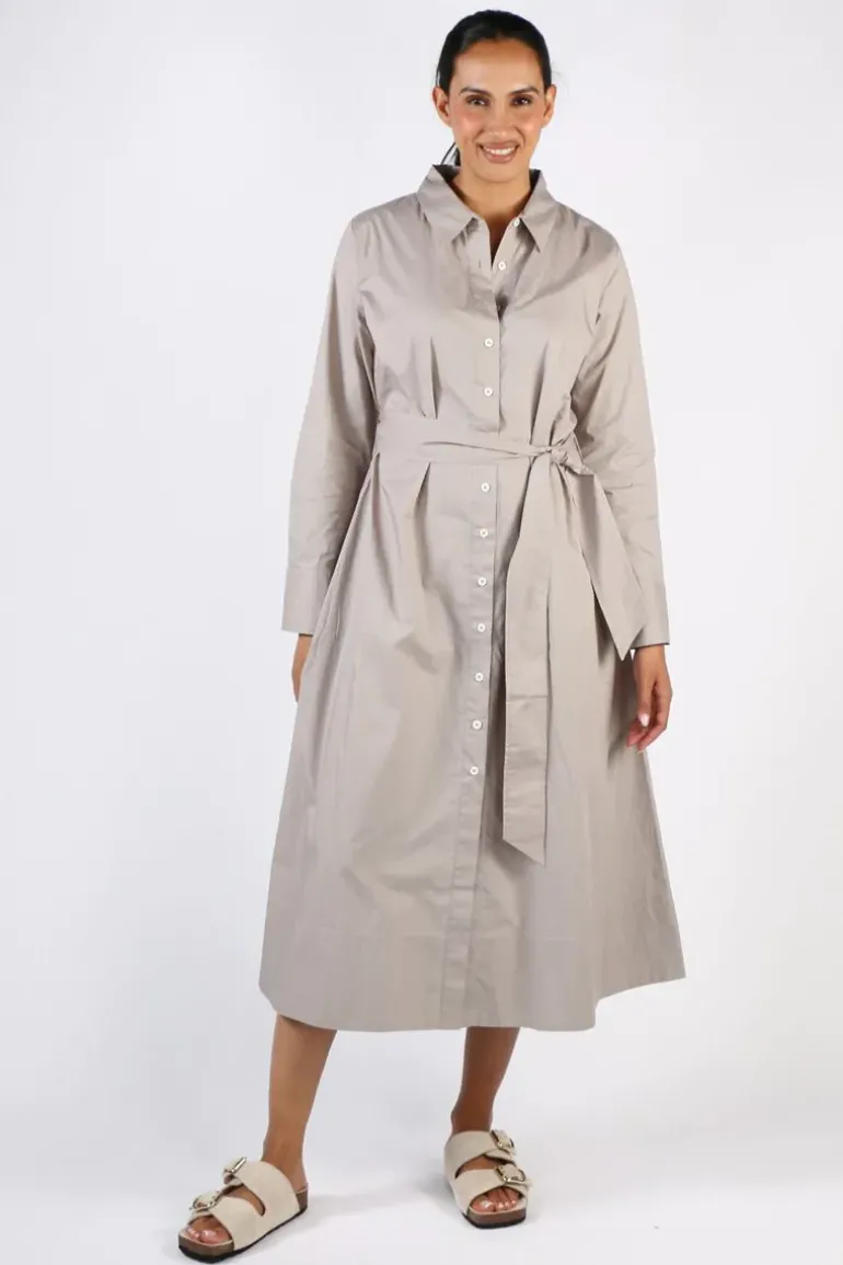 Bagruu Mala Dress In Stone