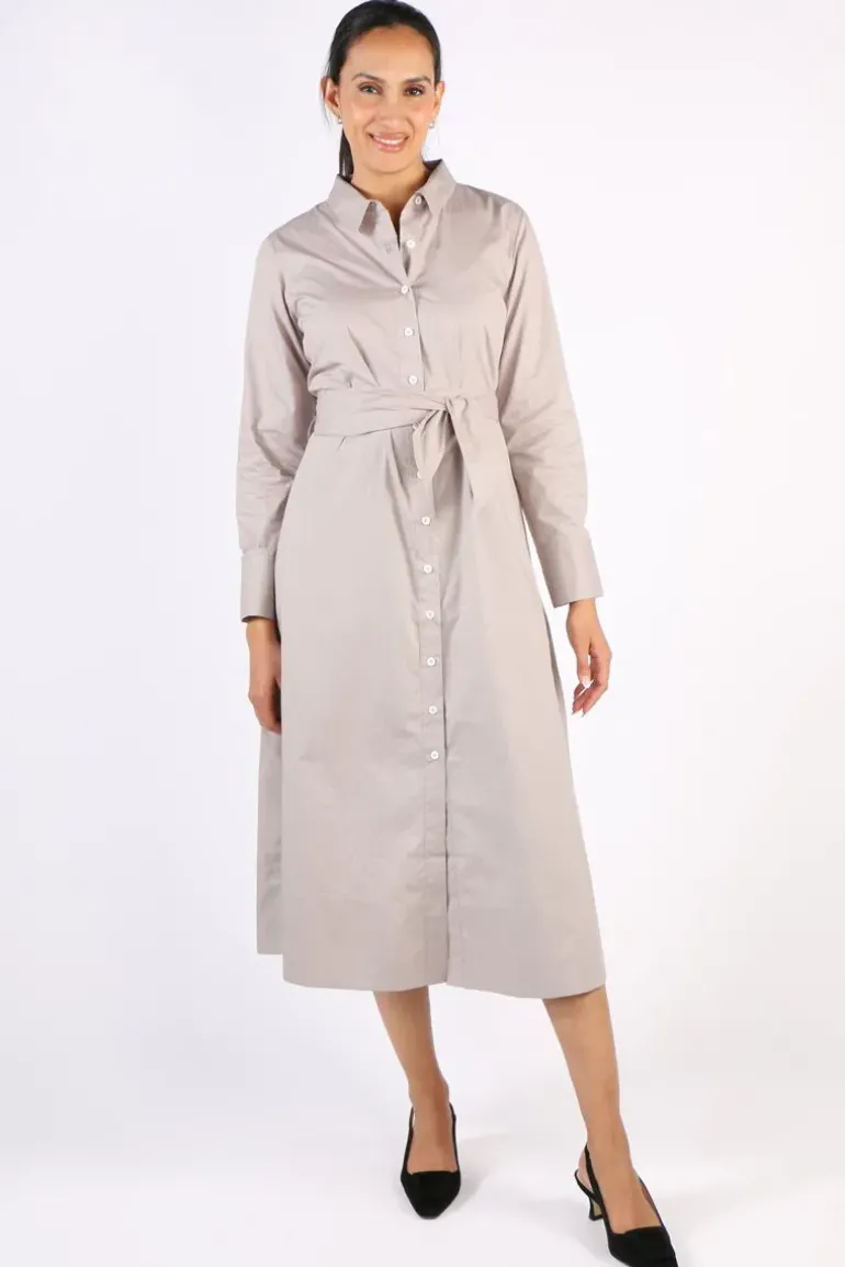 Bagruu Mala Dress In Stone