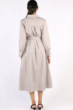 Bagruu Mala Dress In Stone