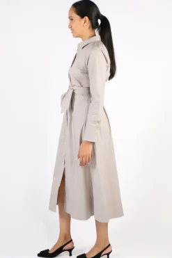 Bagruu Mala Dress In Stone