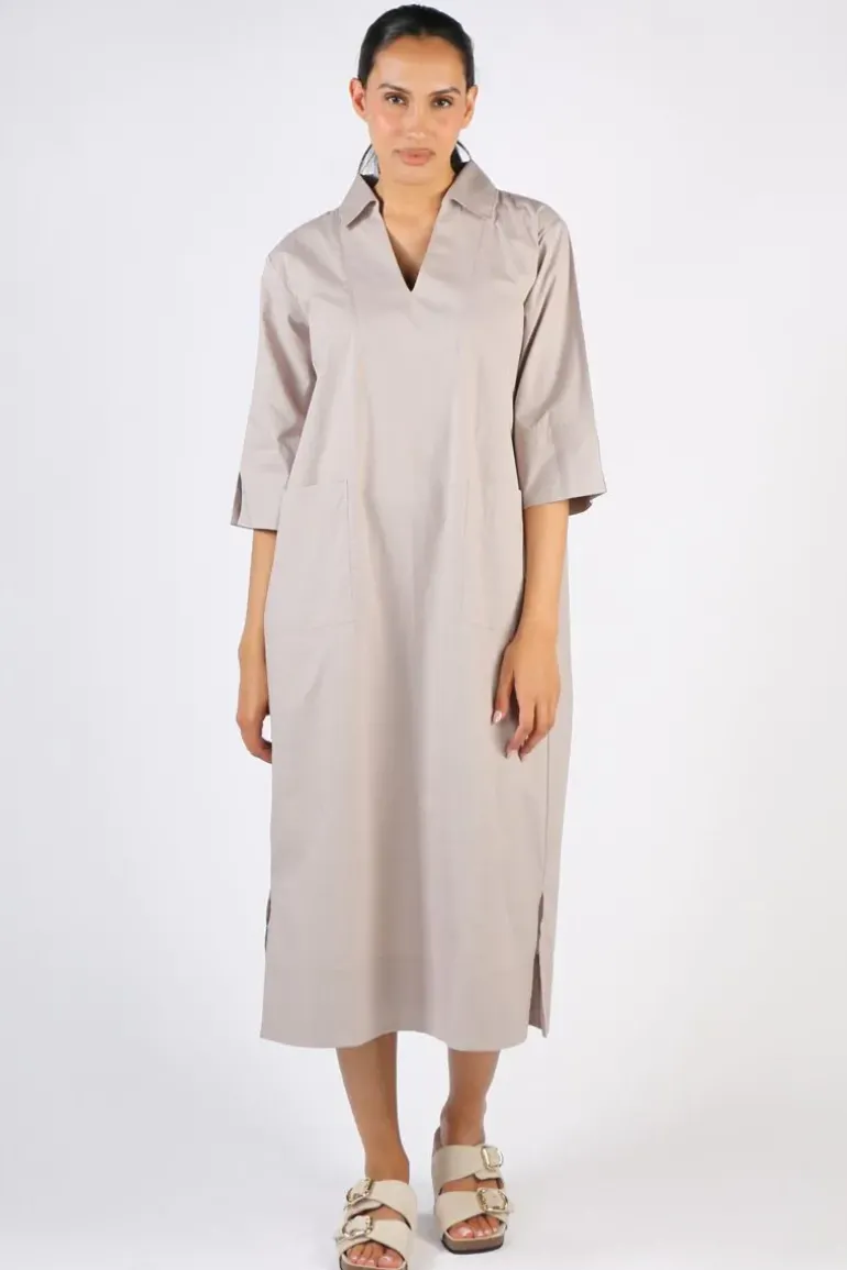 Bagruu Minna Dress In Stone