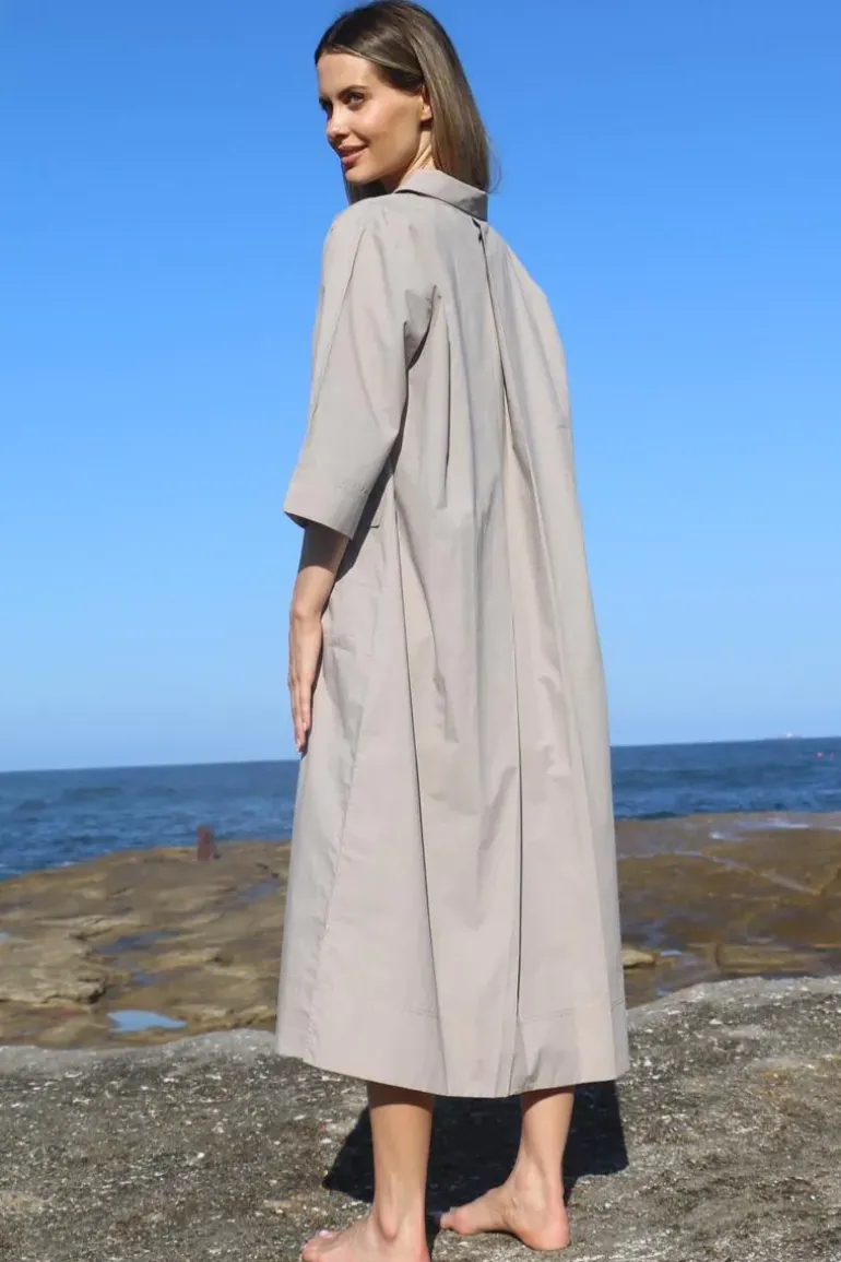 Bagruu Minna Dress In Stone