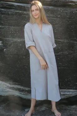 Bagruu Minna Dress In Stone
