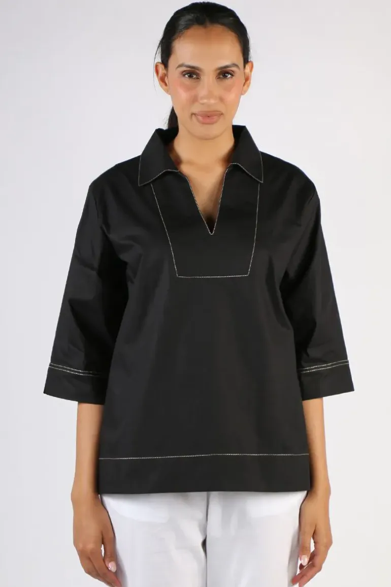 Bagruu Minna Top In Black