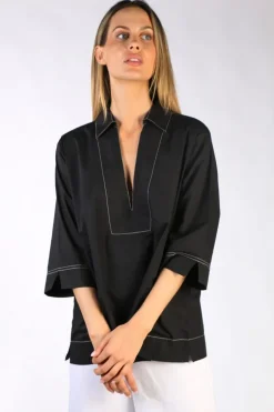 Bagruu Minna Top In Black
