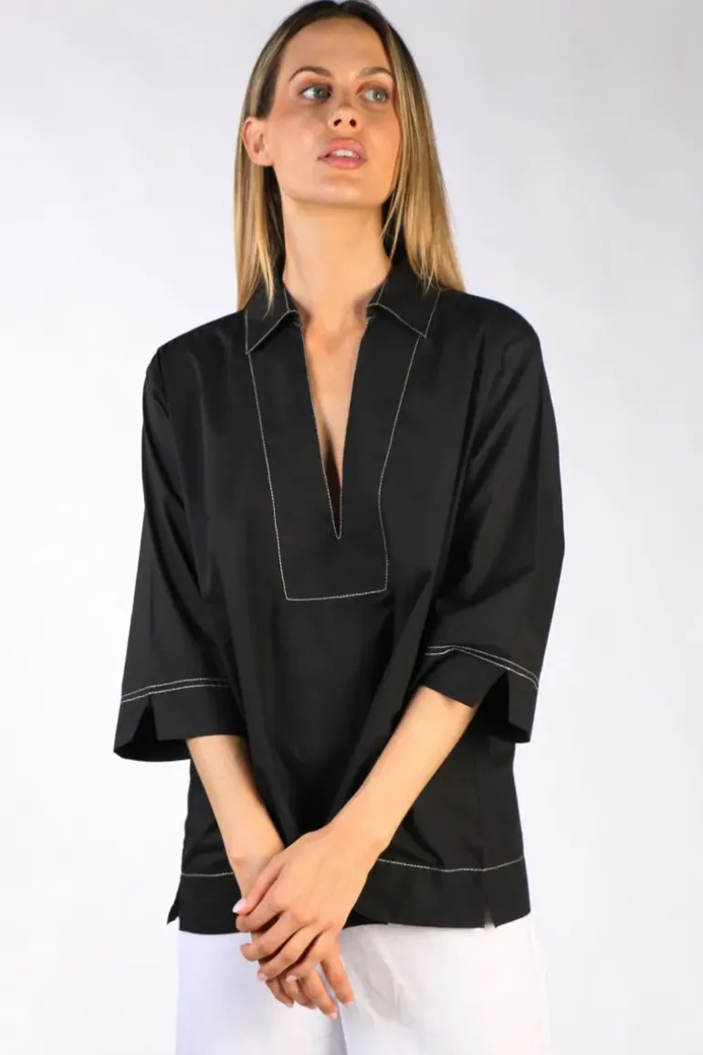 Bagruu Minna Top In Black