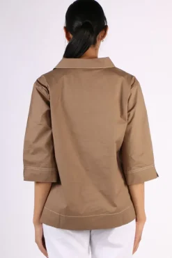 Bagruu Minna Top In Olive