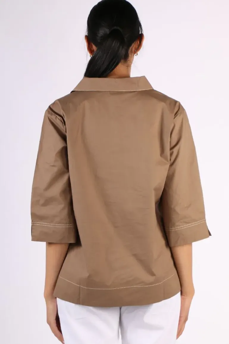 Bagruu Minna Top In Olive