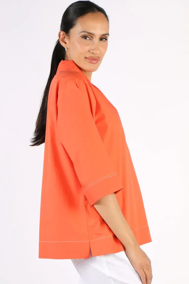 Bagruu Minna Top In Poppy
