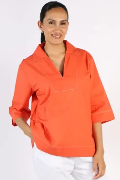Bagruu Minna Top In Poppy