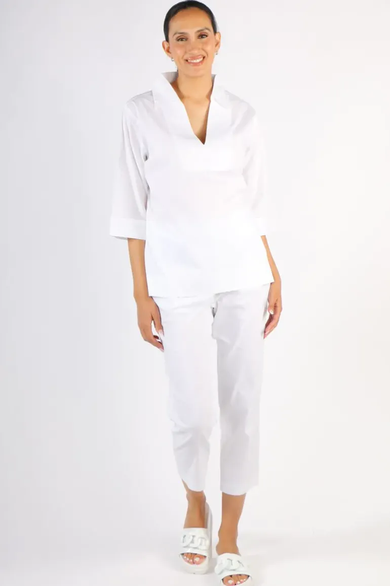 Bagruu Minna Top In White