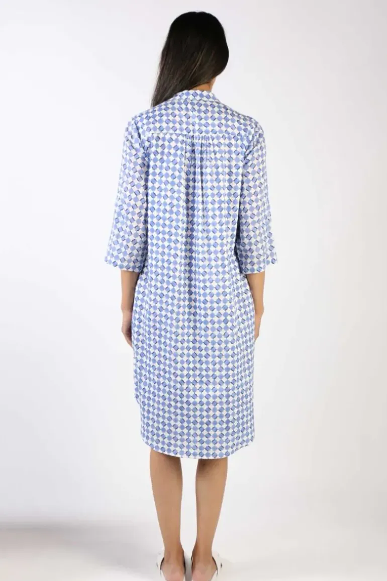 Bagruu Olive Print Dress In Ensign