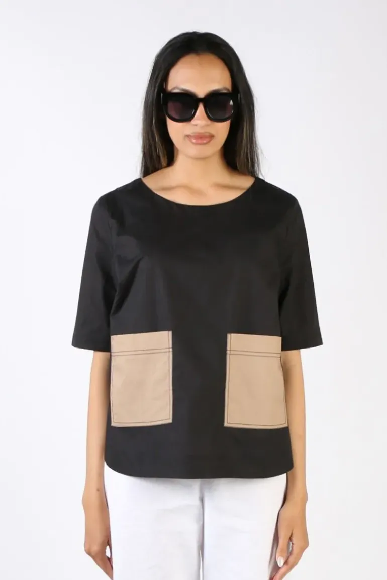 Bagruu Pati Top In Black
