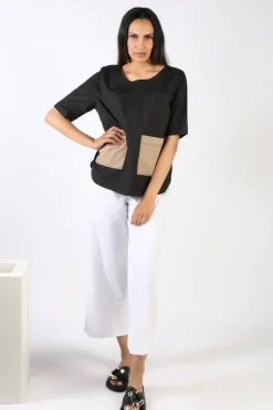 Bagruu Pati Top In Black
