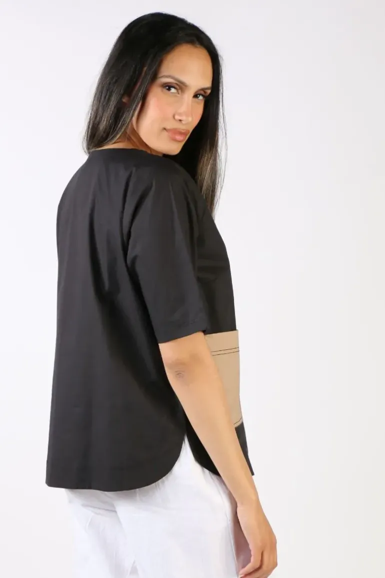 Bagruu Pati Top In Black