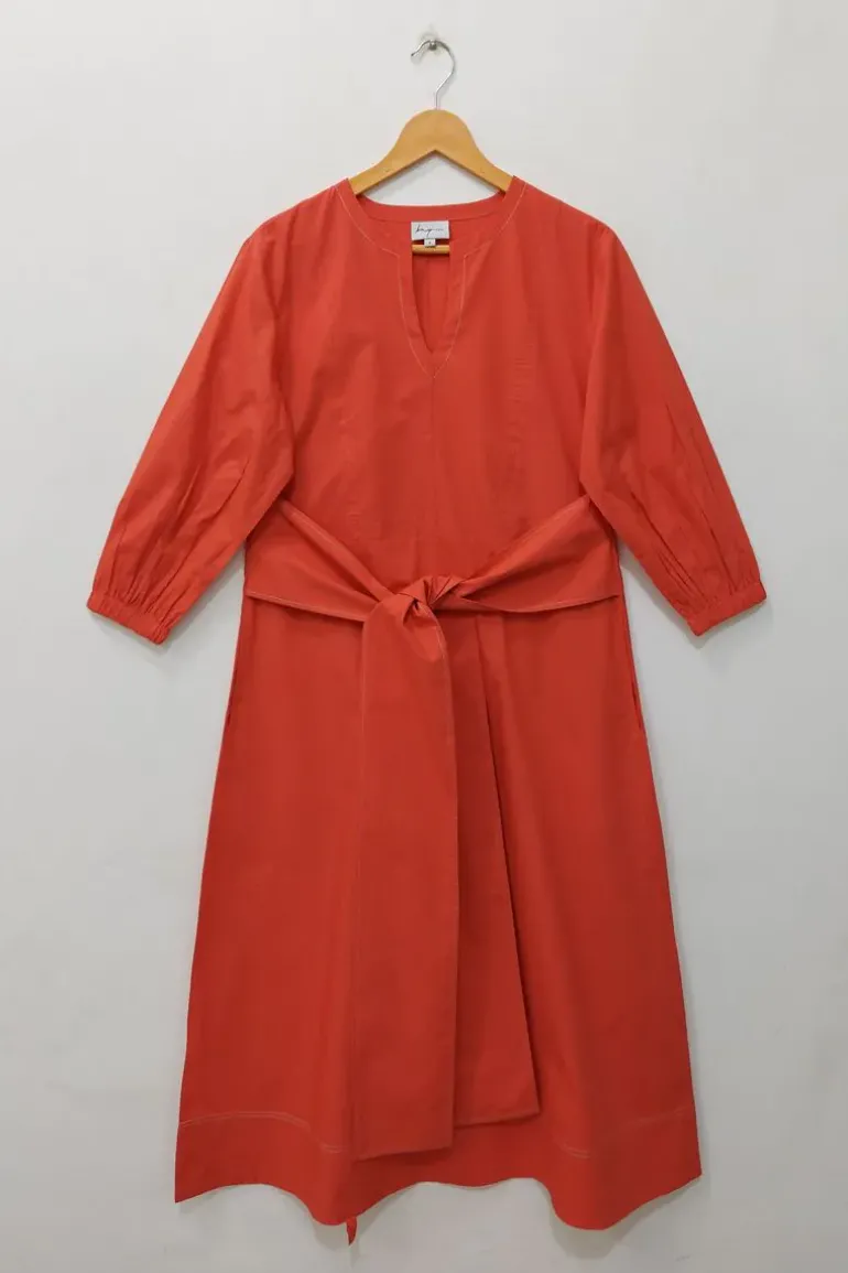 Bagruu Perri Dress In Poppy