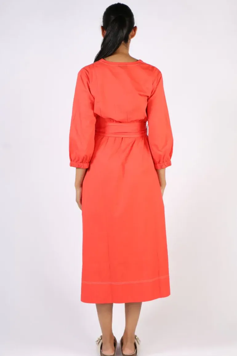 Bagruu Perri Dress In Poppy