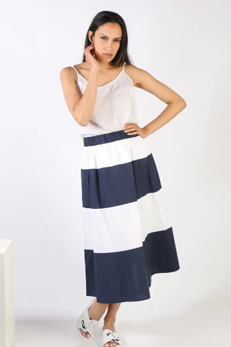 Bagruu Rani Skirt In Navy