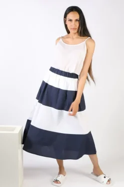 Bagruu Rani Skirt In Navy