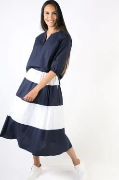 Bagruu Rani Skirt In Navy