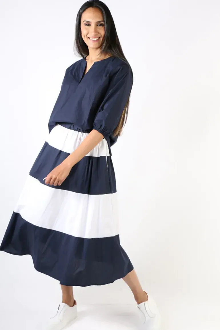 Bagruu Rani Skirt In Navy