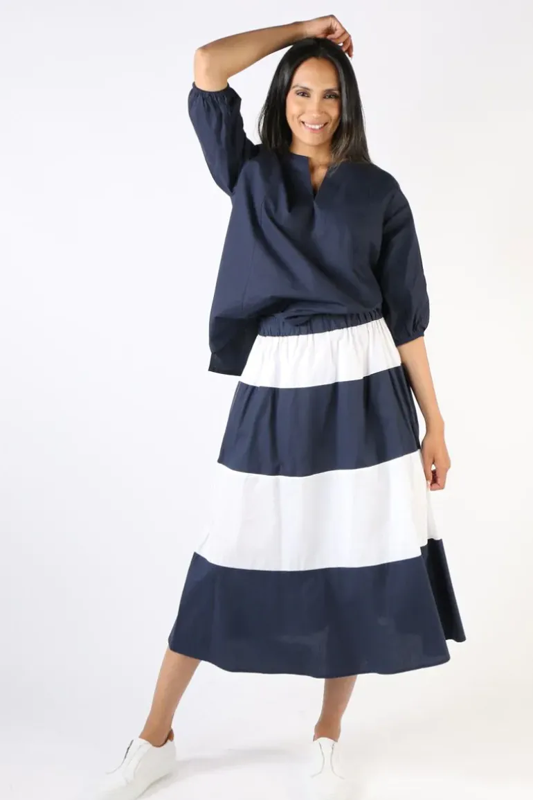 Bagruu Rani Skirt In Navy