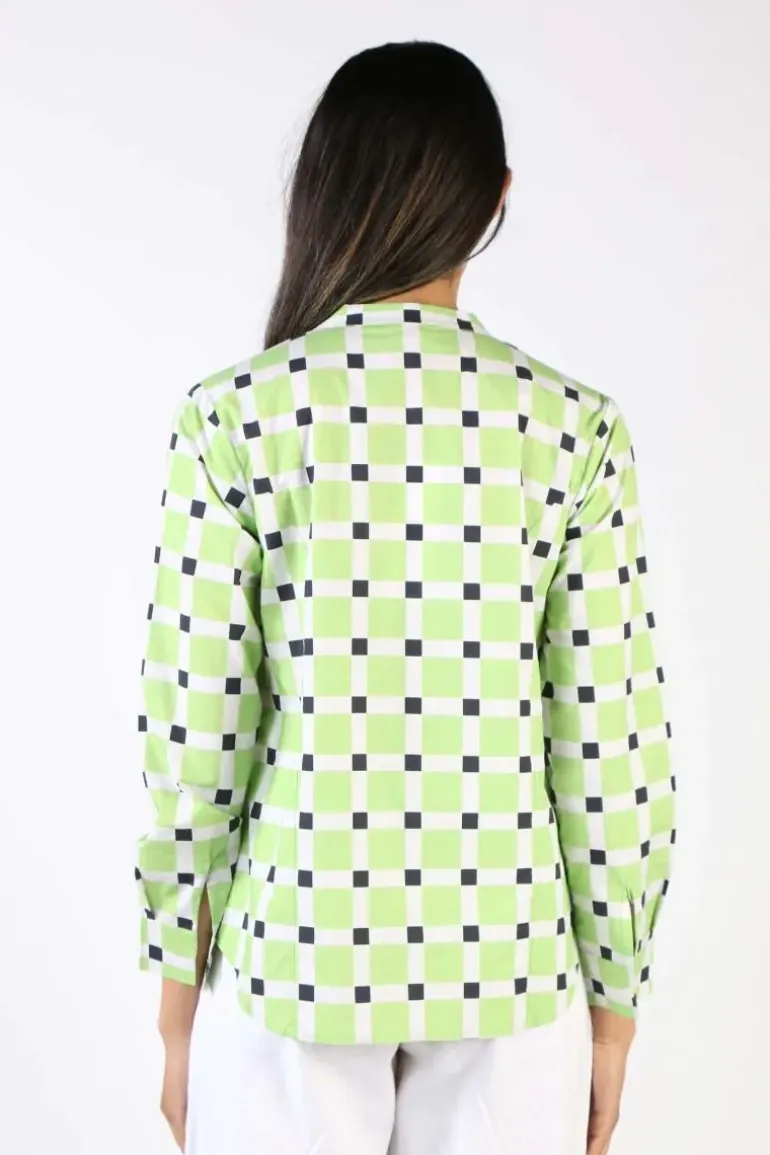 Bagruu Rathore Check Shirt In Lime