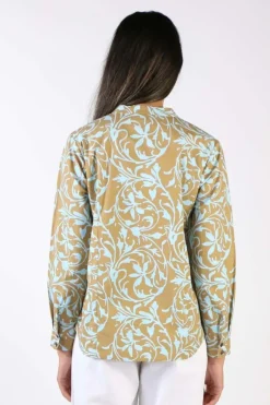 Bagruu Rathore Floral Shirt In Aqua