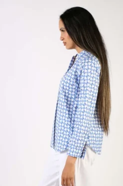 Bagruu Rathore Print Shirt In Ensign