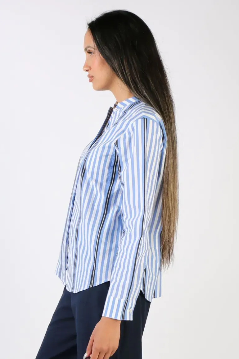 Bagruu Rathore Surf Stripe Shirt In Blue