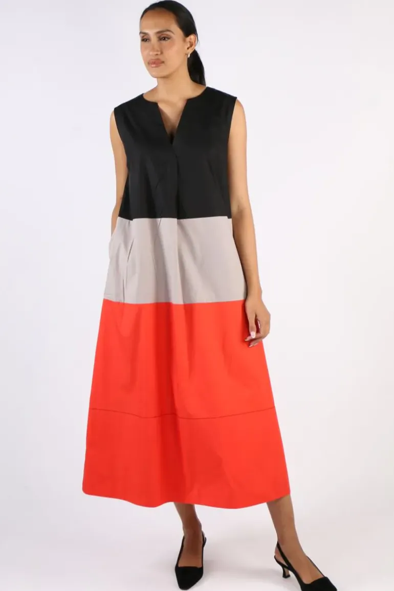 Bagruu Sanna Colour Block Dress In Multi