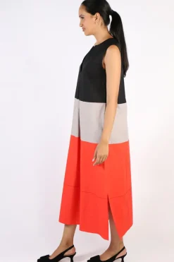 Bagruu Sanna Colour Block Dress In Multi