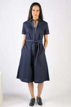 Bagruu Sara Dress In Navy