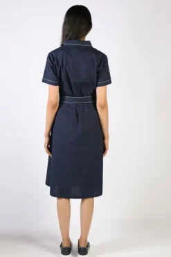 Bagruu Sara Dress In Navy