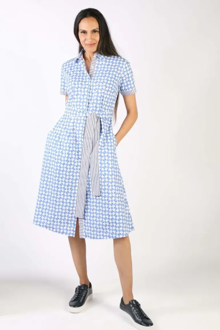 Bagruu Sara Print Dress In Ensign