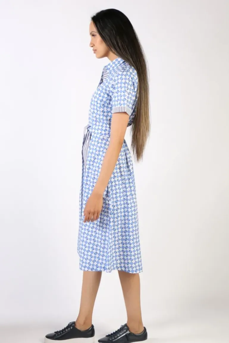 Bagruu Sara Print Dress In Ensign