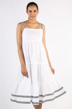 Bagruu Talika Dress In White